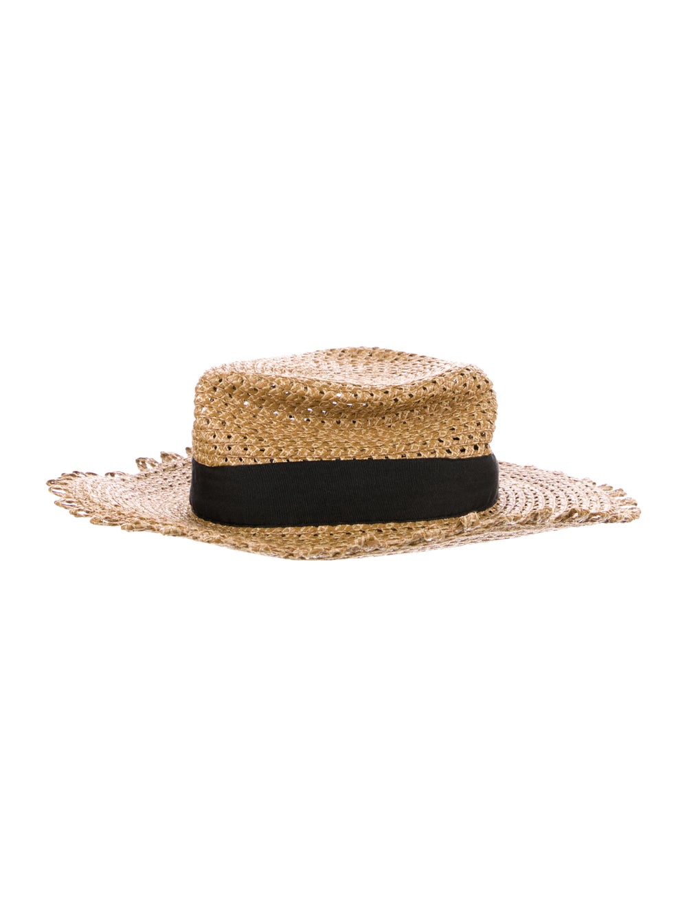 Eric Javits Scalloped Straw Hat - image 1