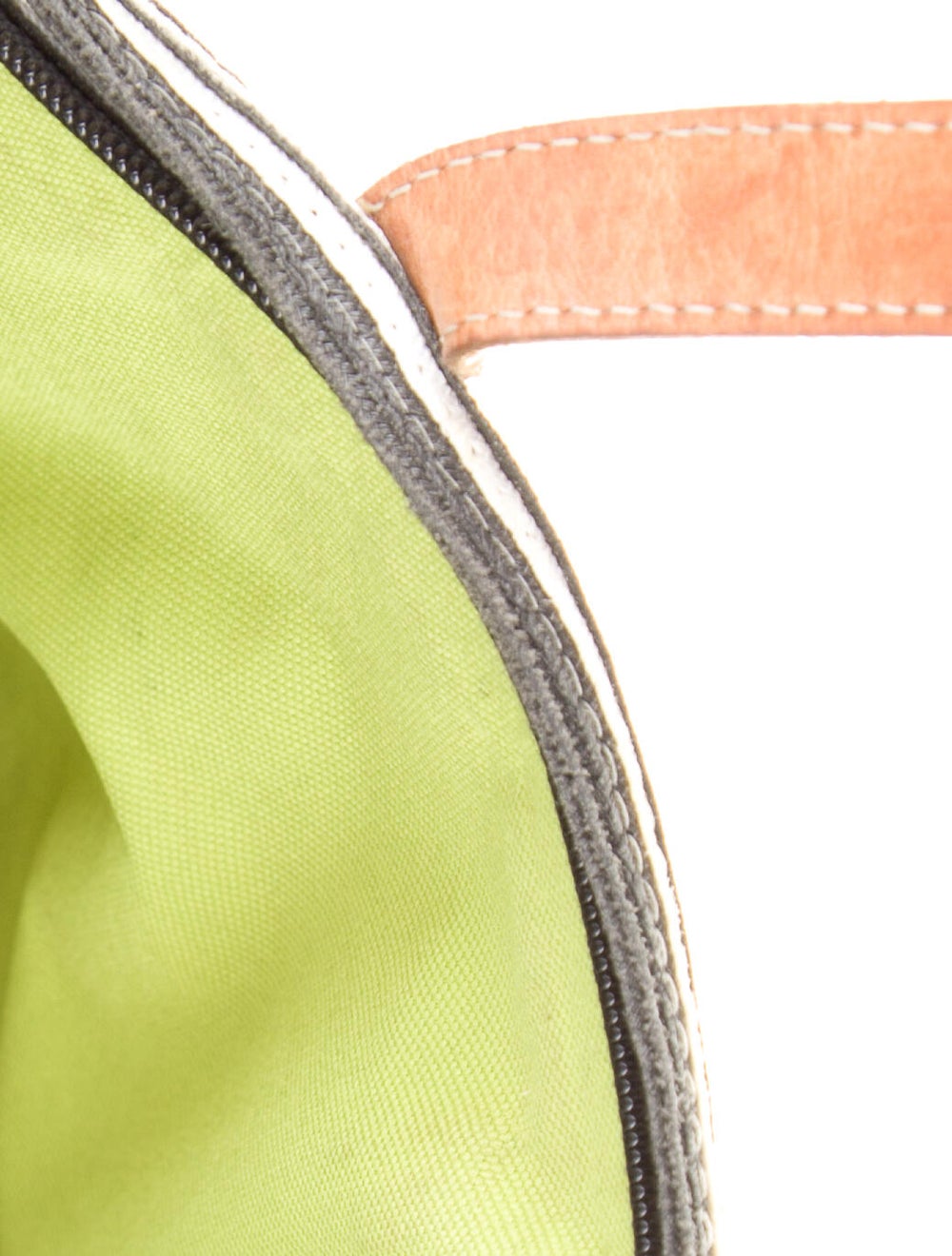 Eric Javits Leather Trimmed Straw Tote Bag - image 5
