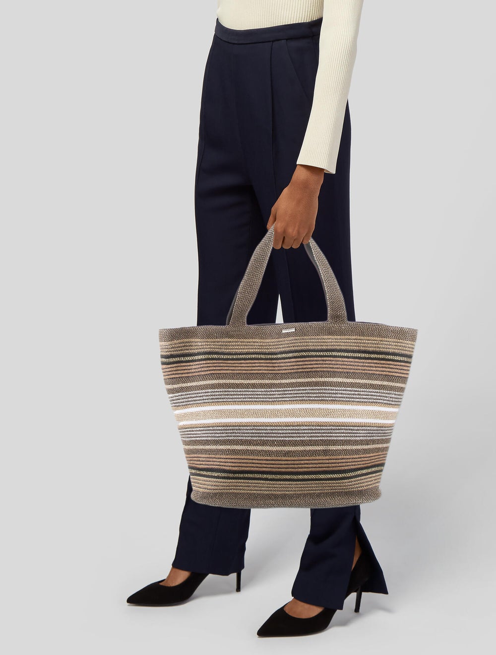 Eric Javits Large Straw Tote Bag - image 2