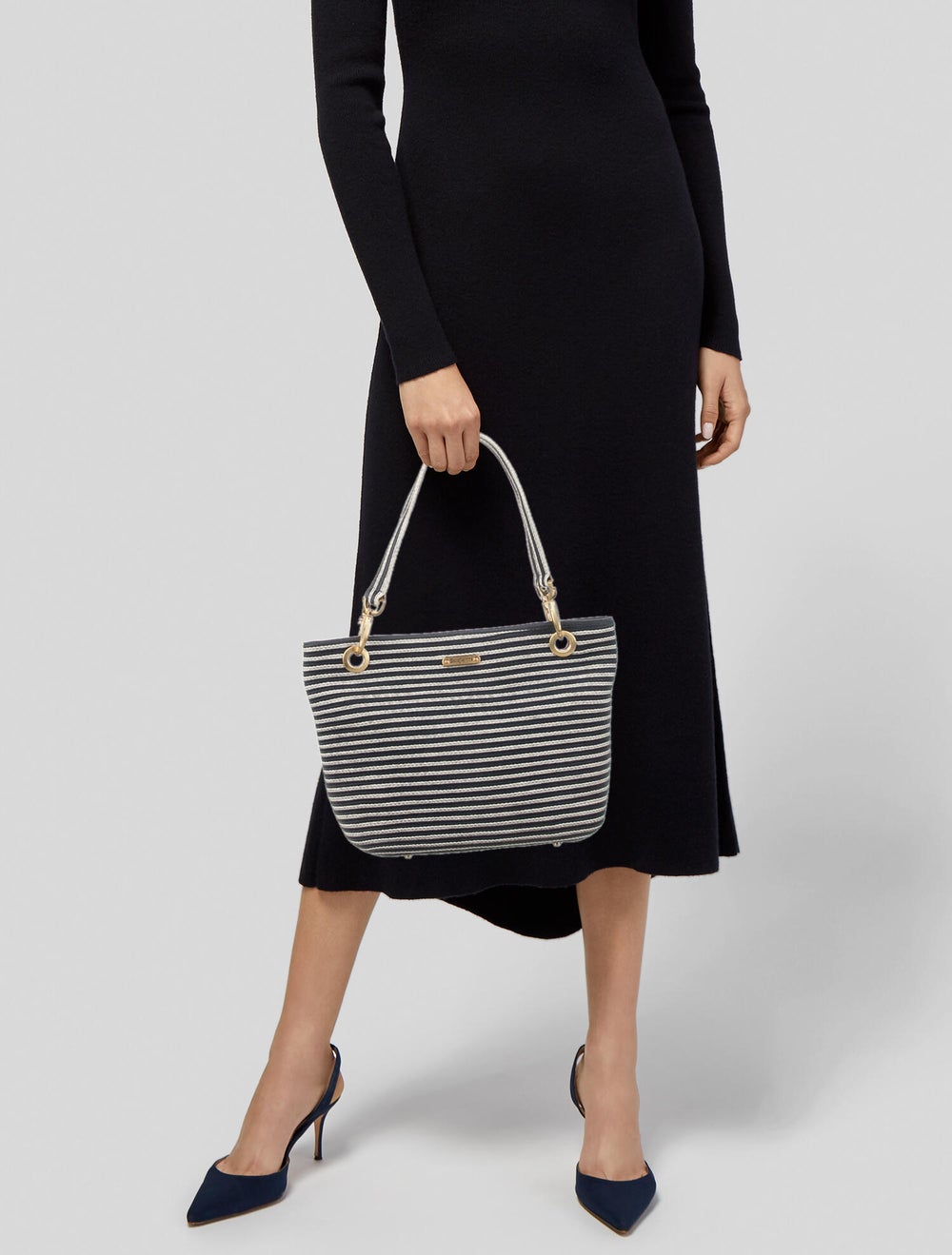 Eric Javits Canvas Shoulder Bag - image 2