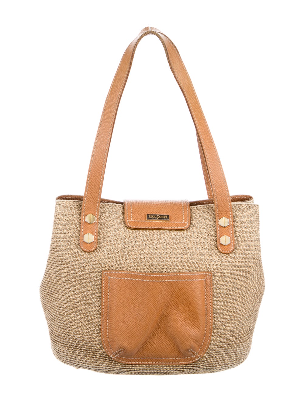 Eric Javits Woven Raffia Shoulder Bag - image 4