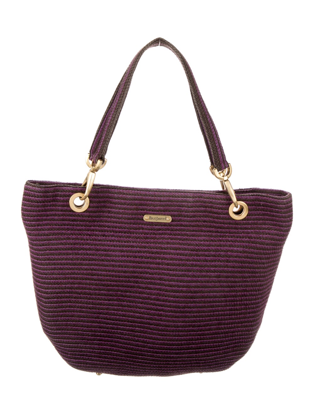 Eric Javits Straw Metallic Tote - image 1
