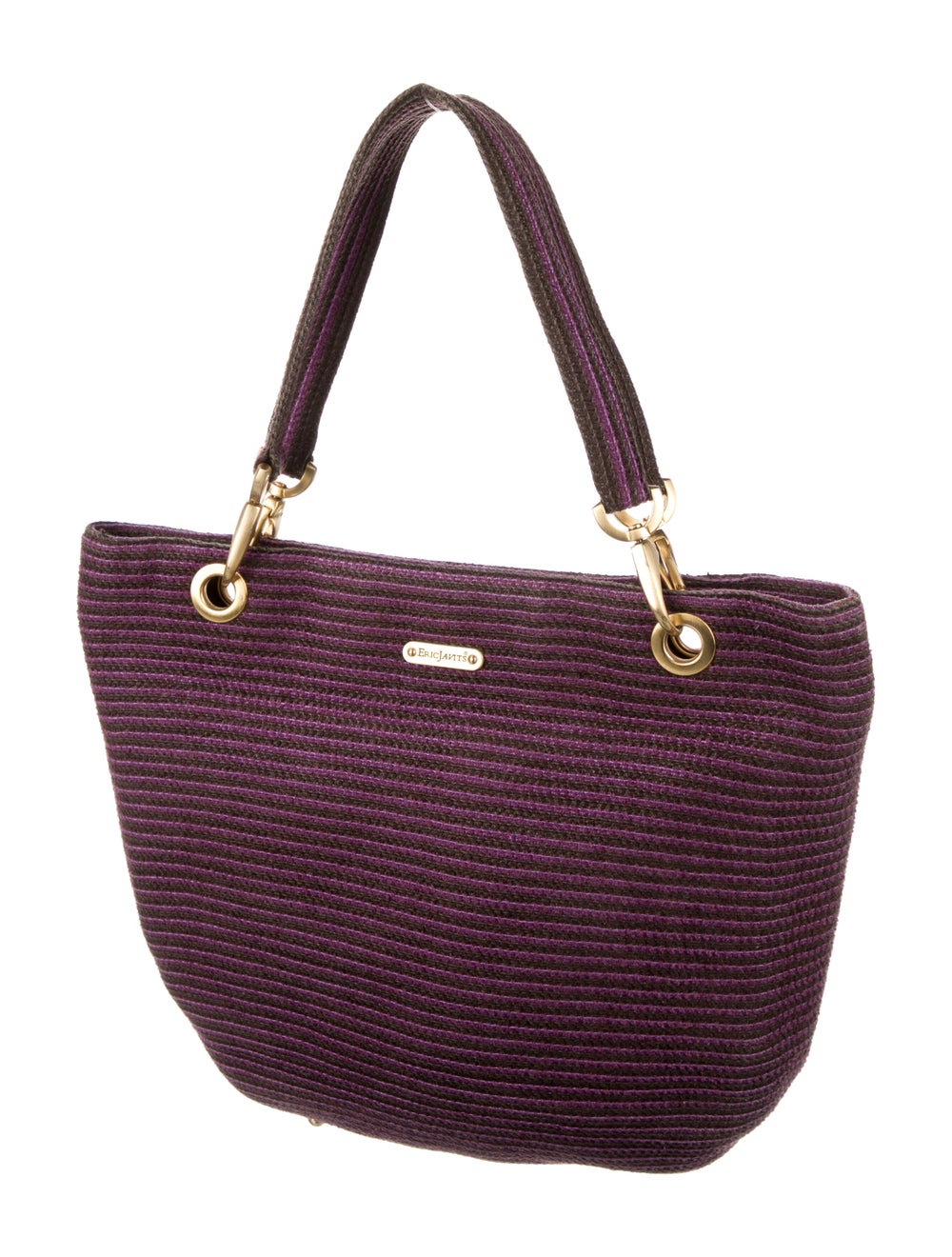 Eric Javits Straw Metallic Tote - image 3