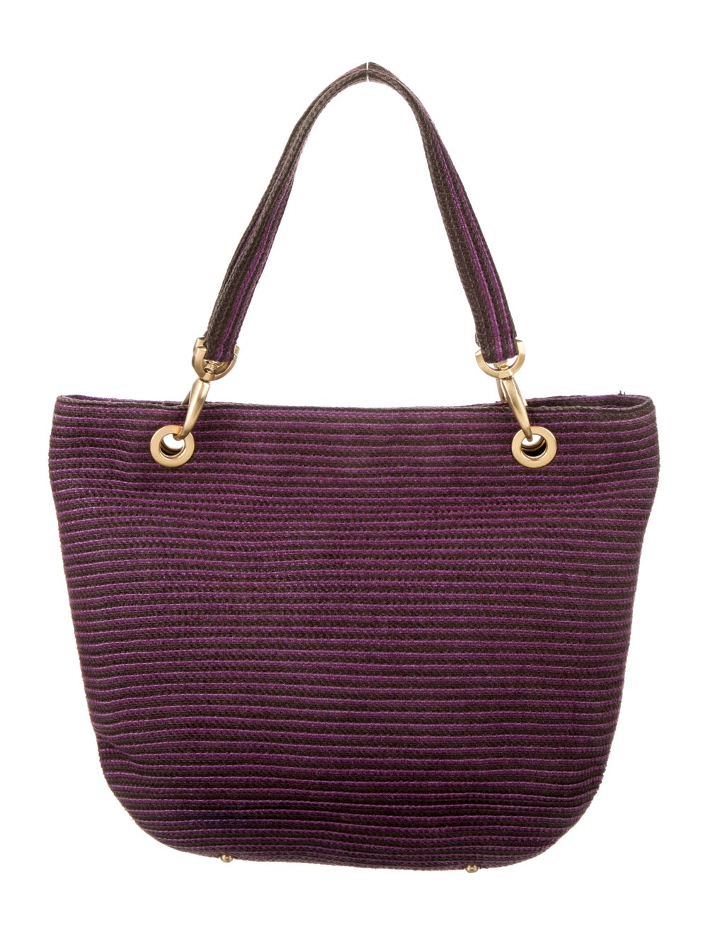 Eric Javits Straw Metallic Tote - image 4