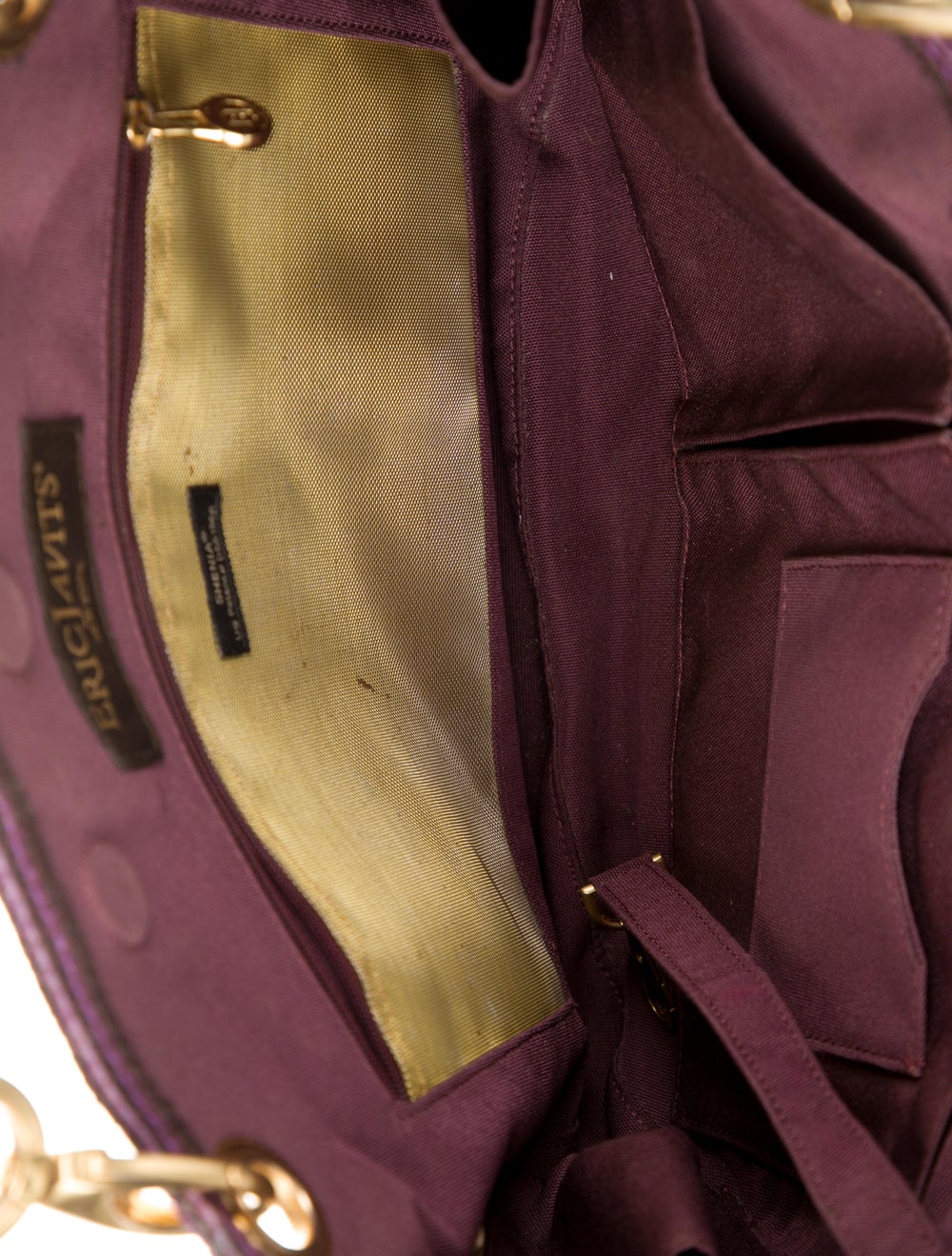 Eric Javits Straw Metallic Tote - image 5