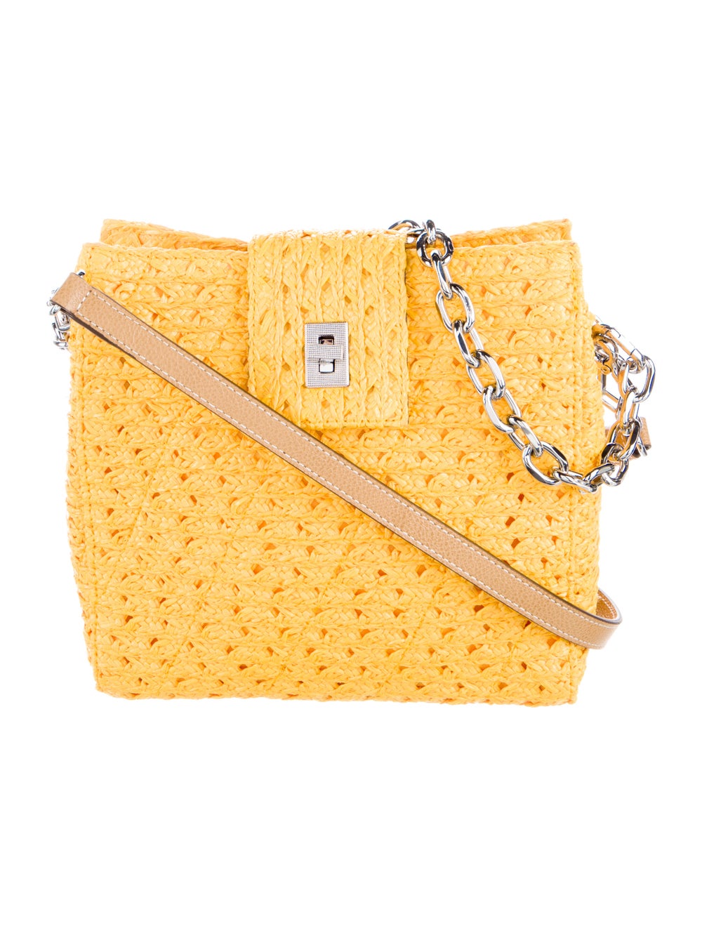 Eric Javits Raffia Crossbody Bag - image 1