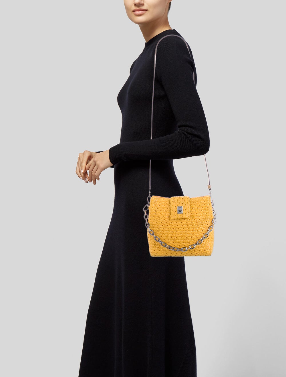 Eric Javits Raffia Crossbody Bag - image 2