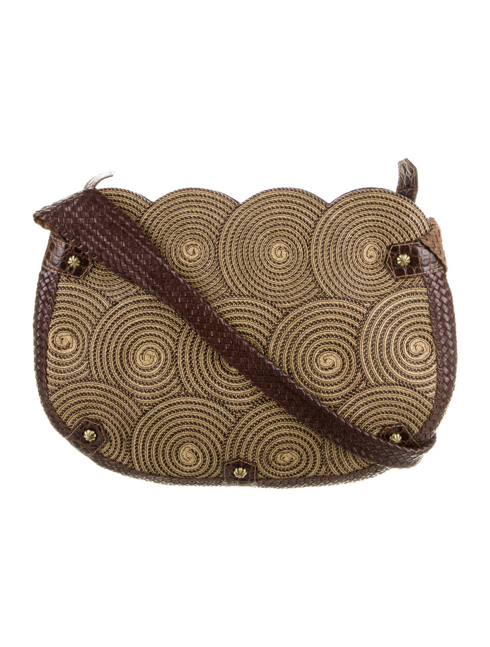 Eric Javits Leather Trimmed Shoulder Bag - image 4