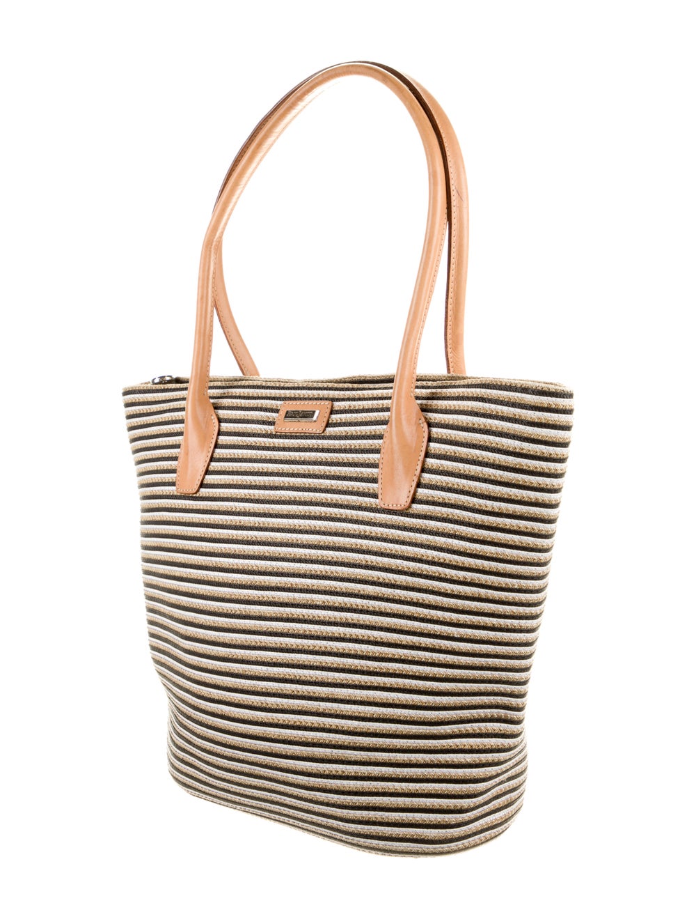 Eric Javits Leather Trimmed Tote Bag - image 3