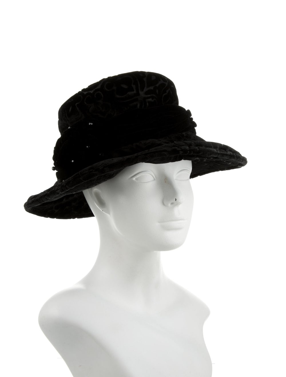Eric Javits Velvet Wide Brim Hat - image 3
