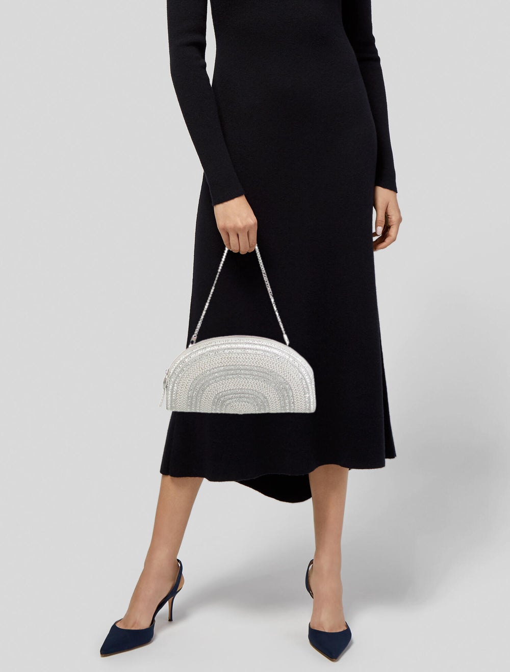 Eric Javits Raffia Patterned Shoulder Bag - image 2