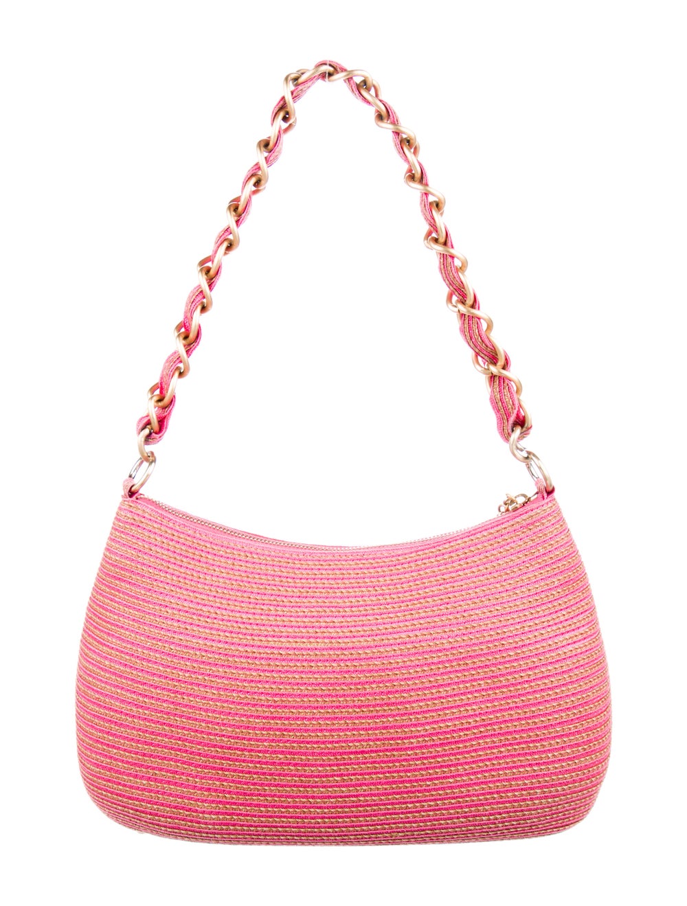 Eric Javits Raffia Chain-Linked Shoulder Bag - image 4