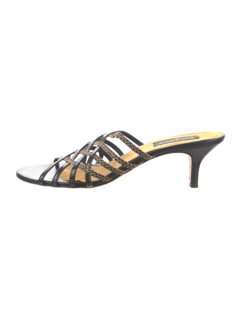Eric Javits Leather Slides - image 1