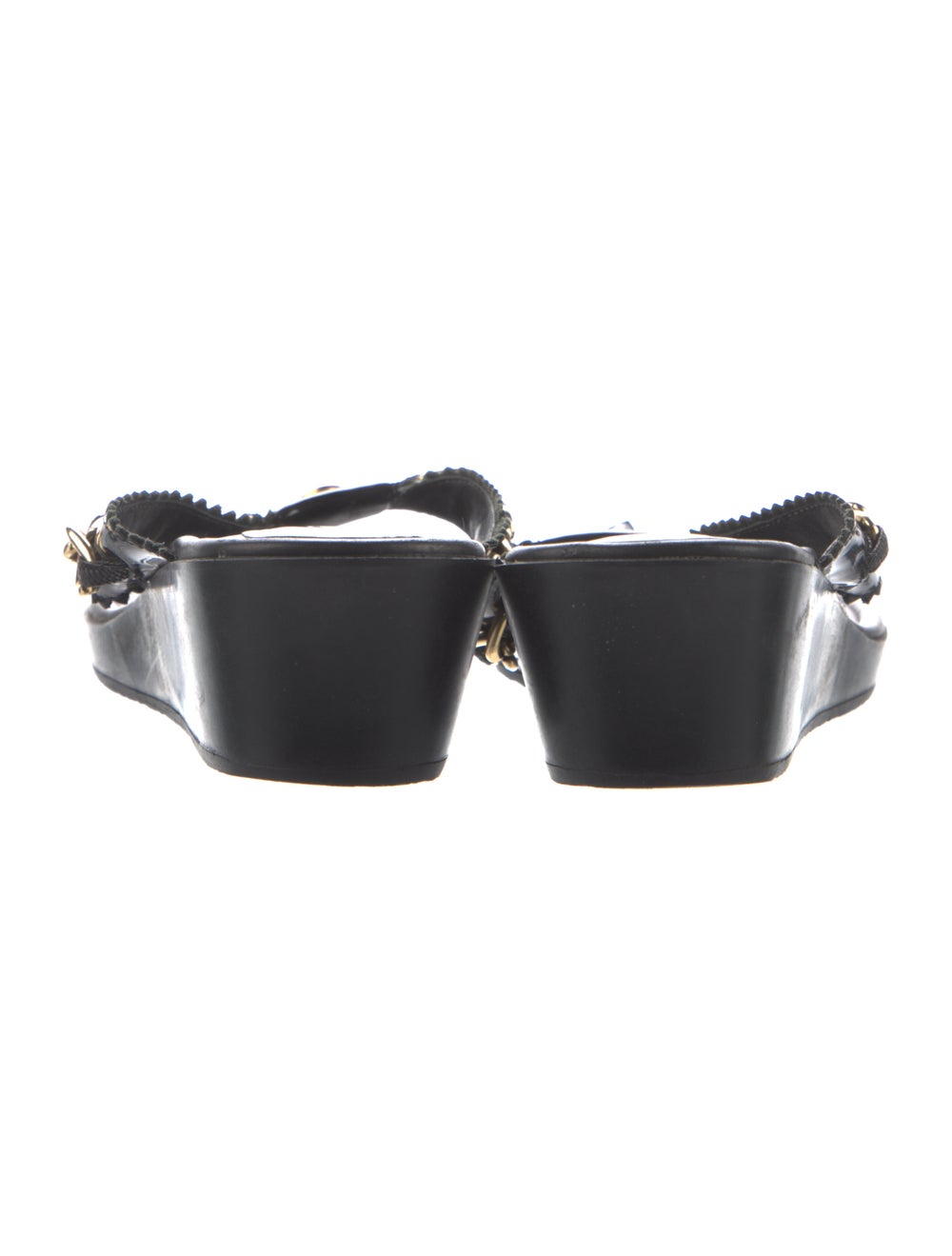 Eric Javits Leather Chain-Link Accents Flip Flops - image 4