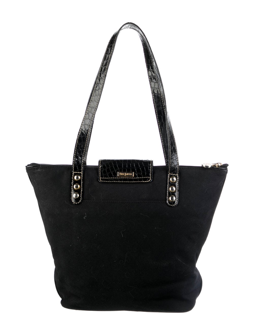 Eric Javits Leather-Trimmed Canvas Shoulder Bag - image 4