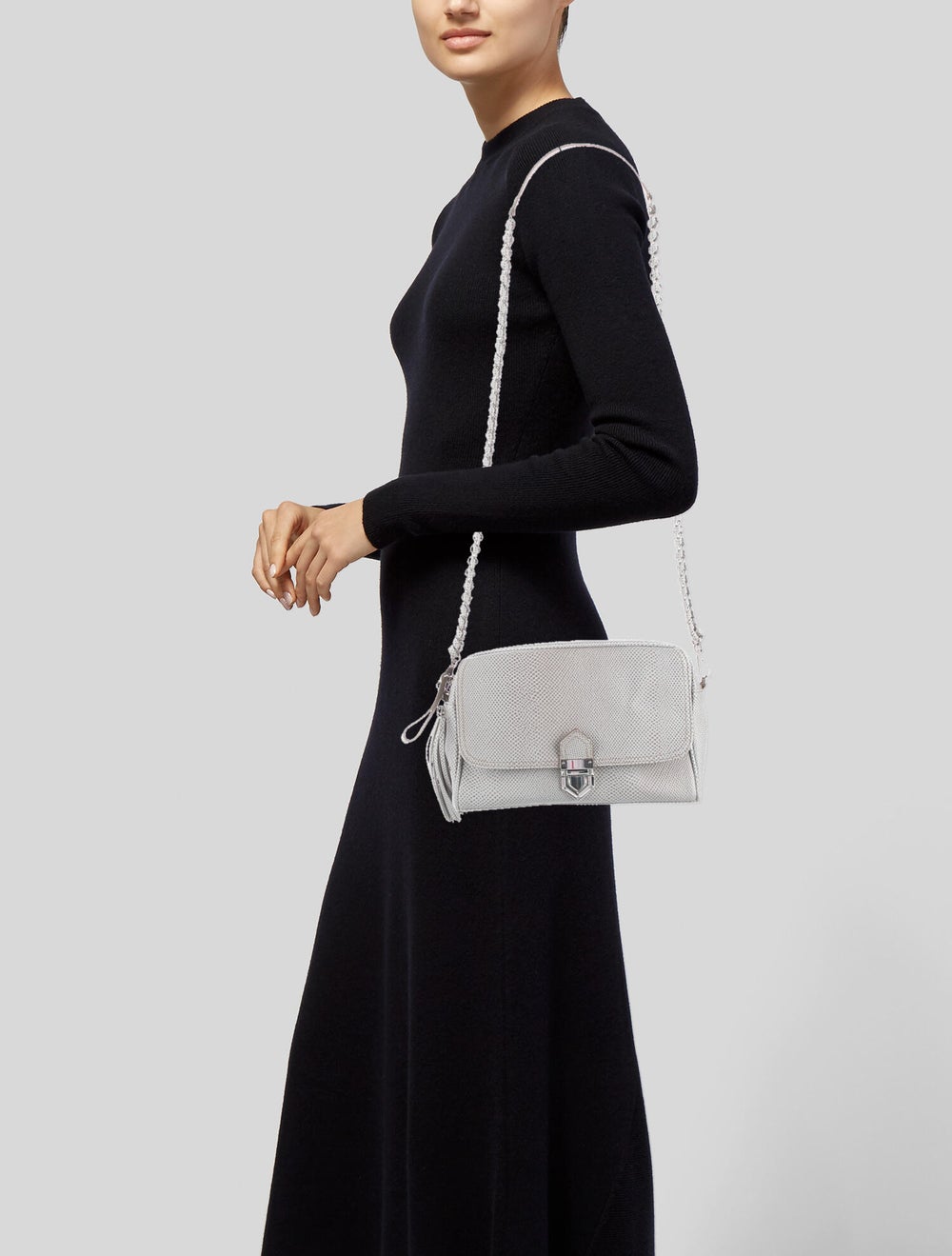 Eric Javits Leather Crossbody Bag - image 2