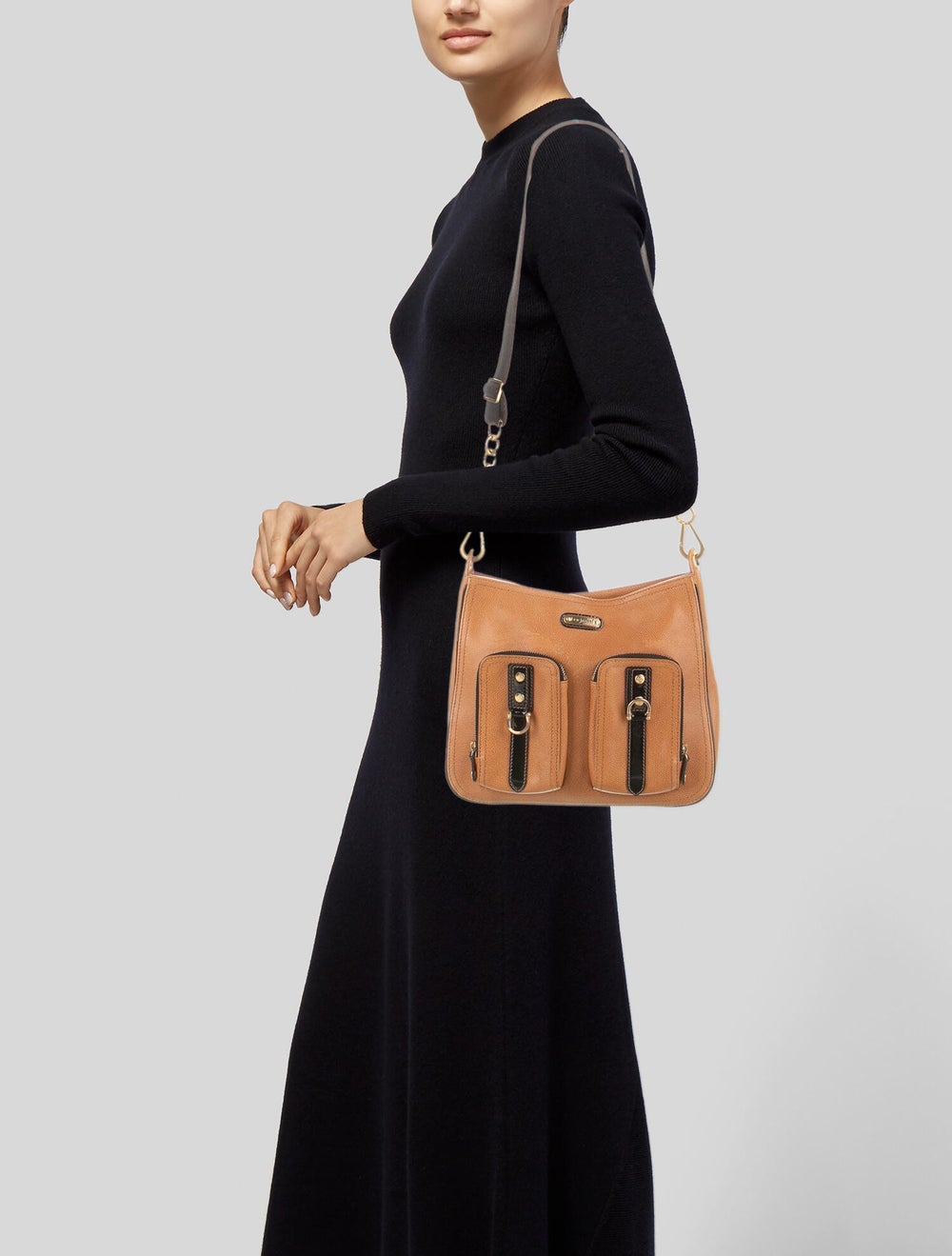 Eric Javits Leather Shoulder Bag - image 2