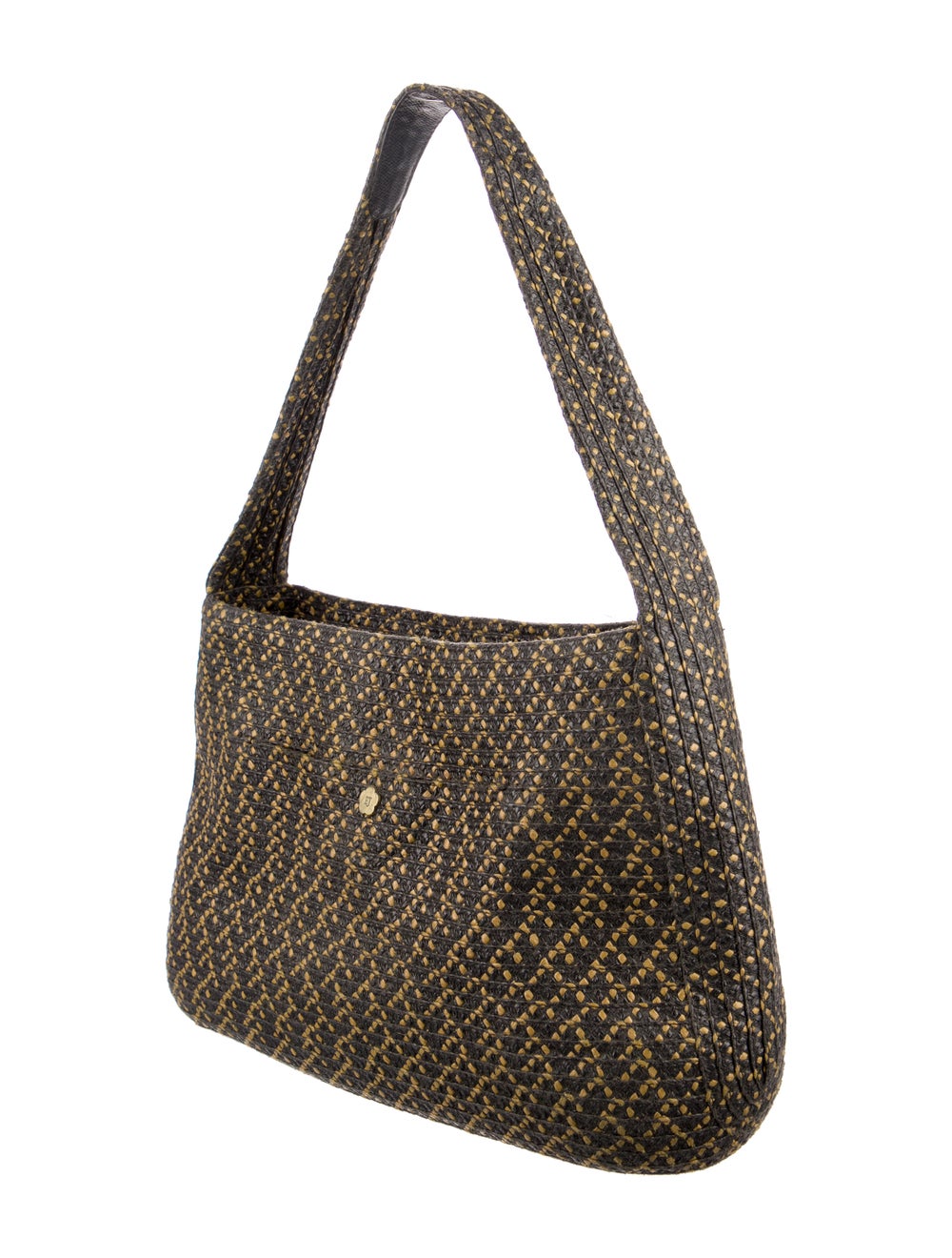Eric Javits Coated Raffia Shoulder Bag - image 3