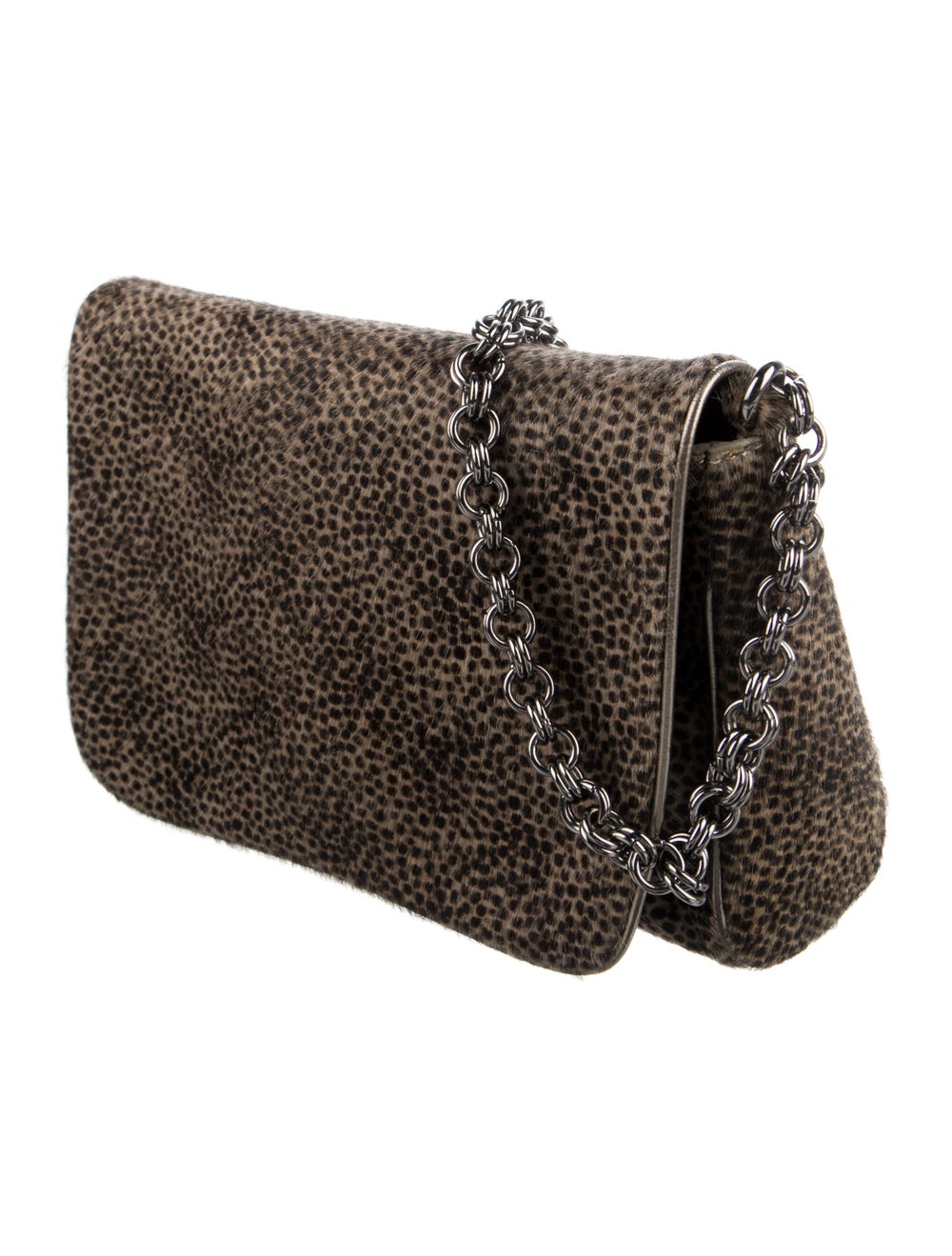 Eric Javits Animal Print Ponyhair Shoulder Bag - image 3