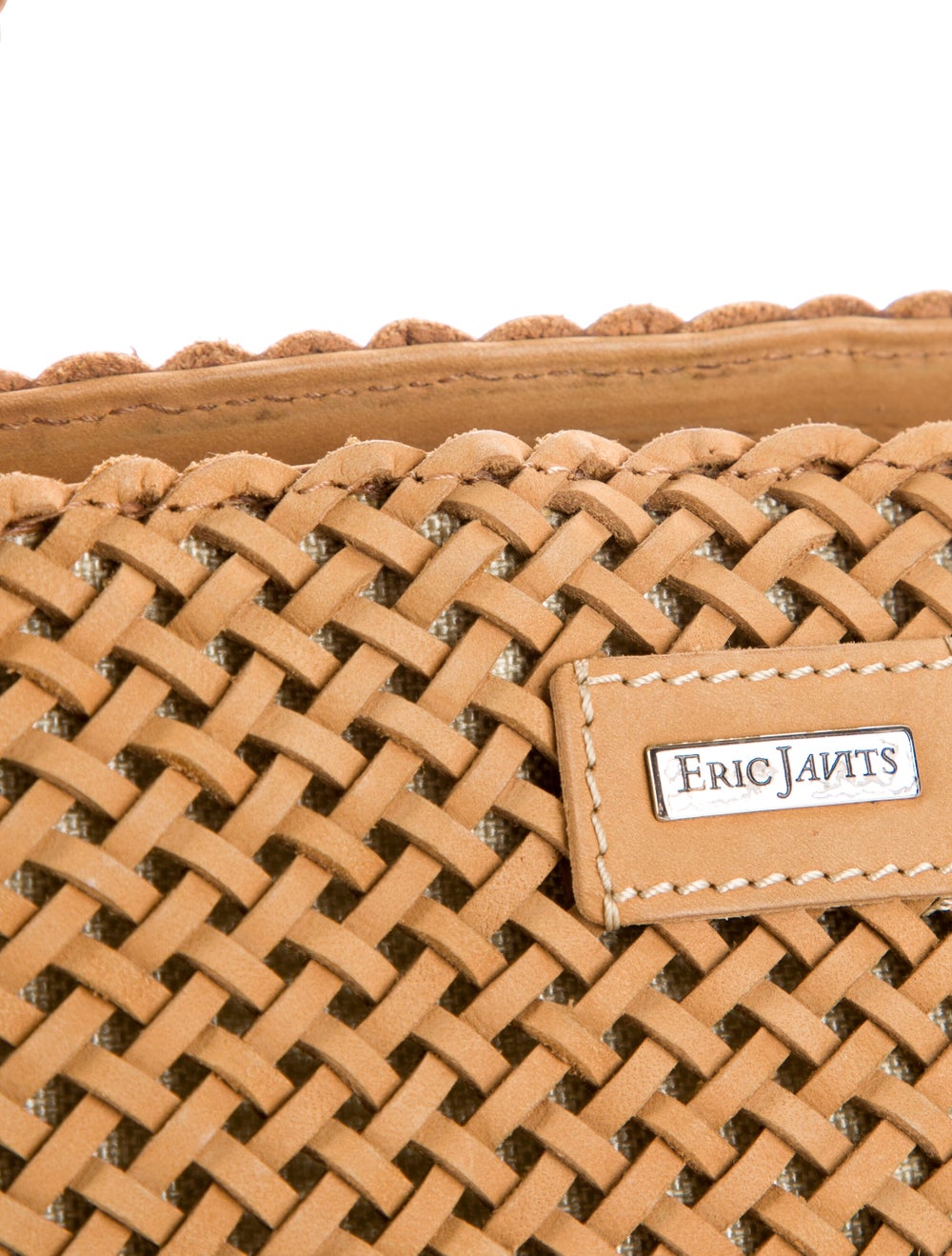Eric Javits Woven Leather Shoulder Bag - image 6