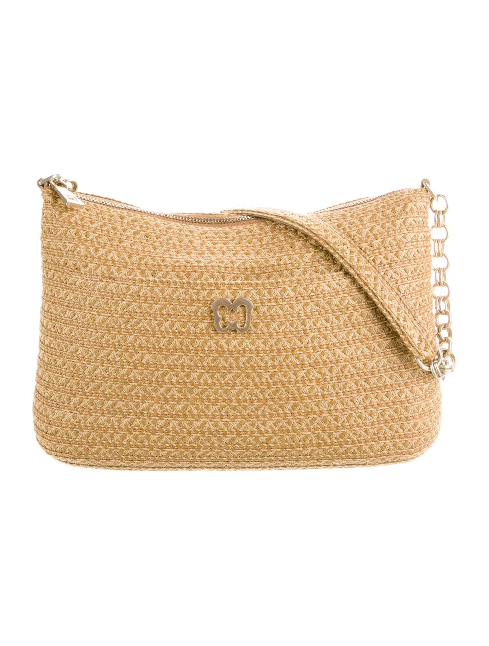 Eric Javits Straw Chain-Link Shoulder Bag - image 1