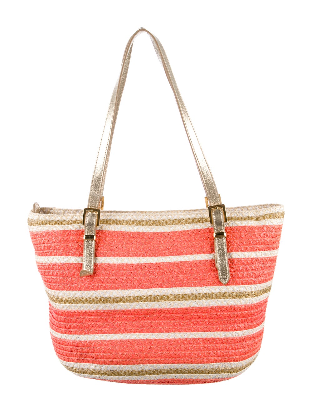 Eric Javits Raffia Patterned Shoulder Bag - image 4