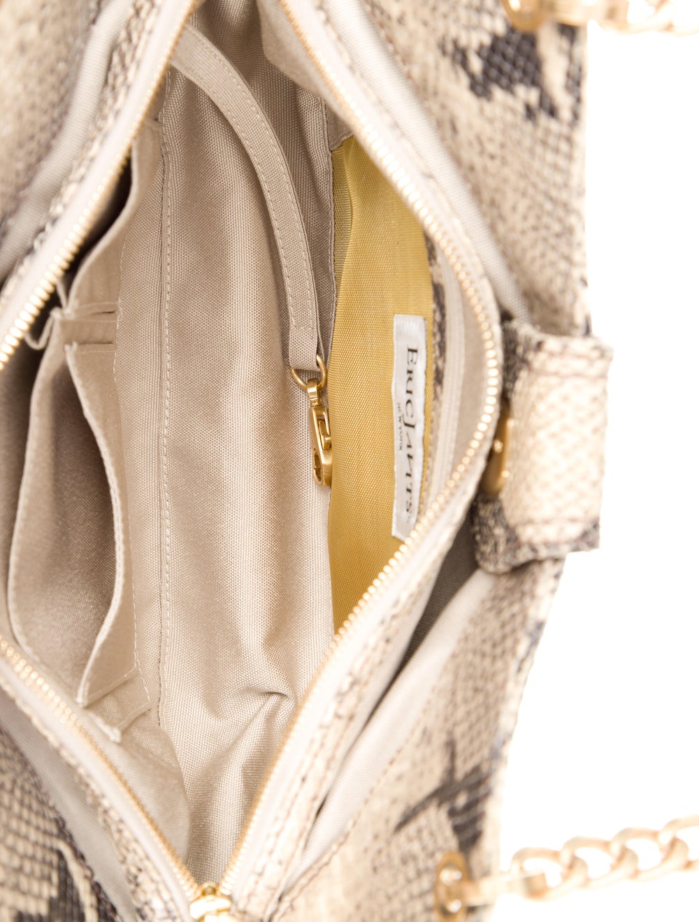 Eric Javits Embossed Leather Shoulder Bag - image 5