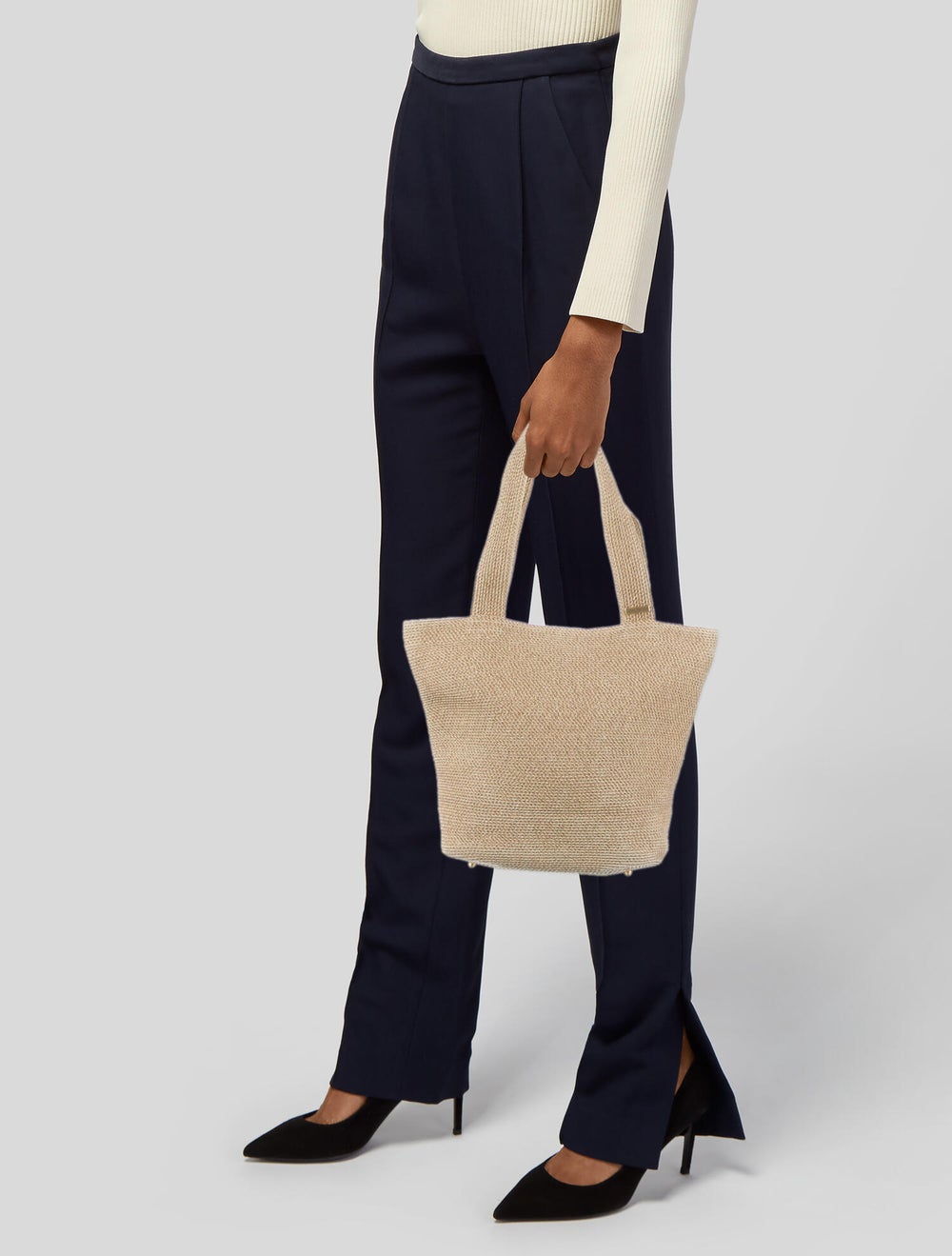 Eric Javits Raffia Bucket Bag - image 2