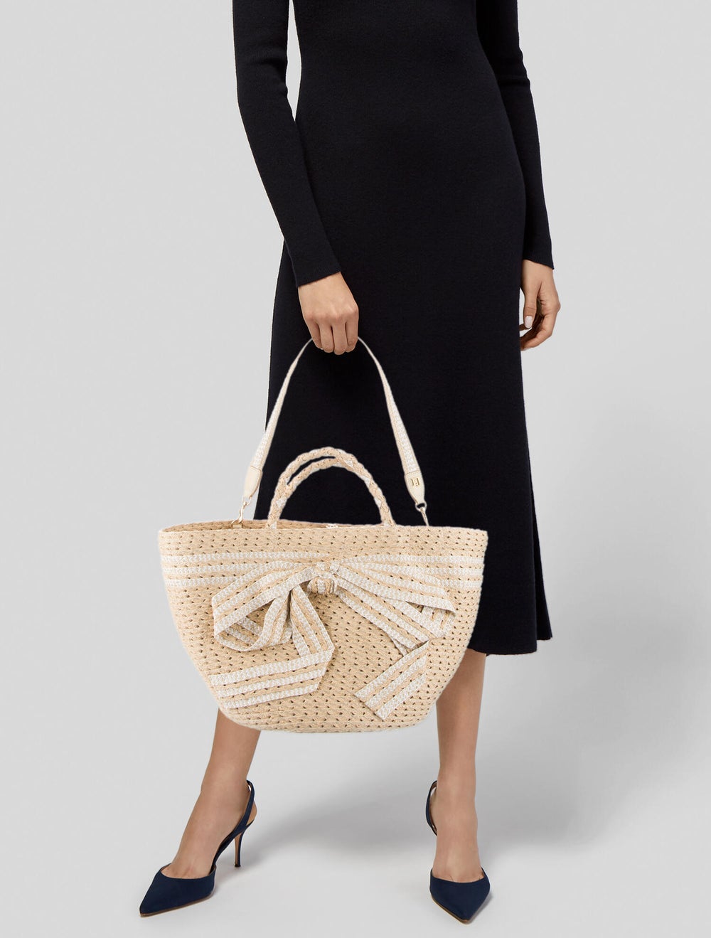 Eric Javits Woven Raffia Tote Bag - image 2