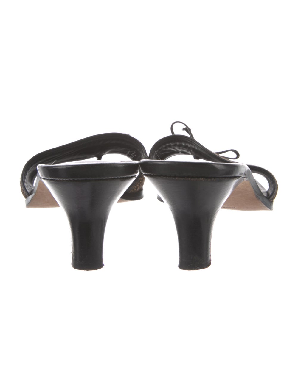 Eric Javits Raffia Bow Accents Slides - image 4