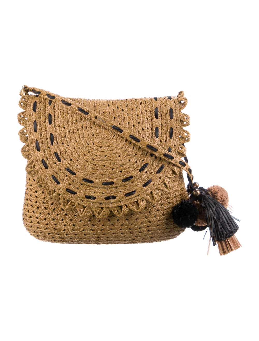 Eric Javits Woven Raffia Shoulder Bag - image 1