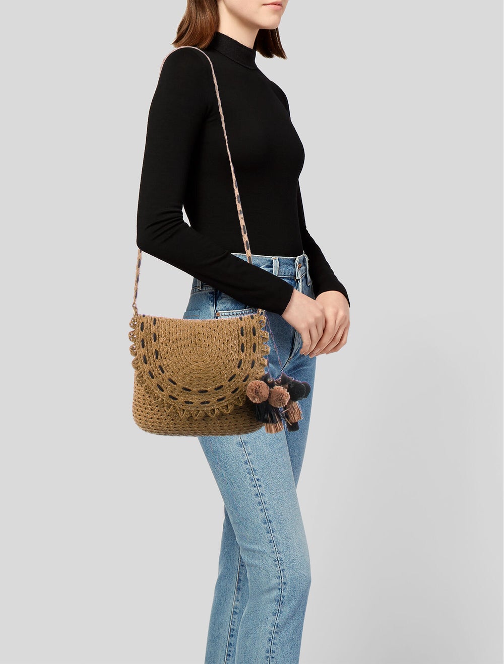 Eric Javits Woven Raffia Shoulder Bag - image 2