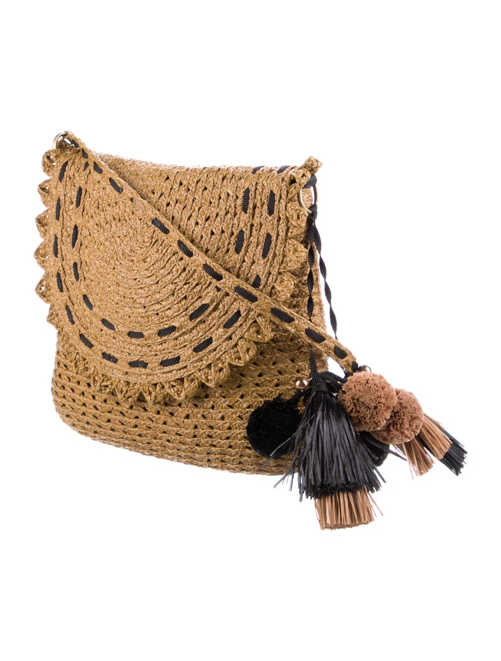 Eric Javits Woven Raffia Shoulder Bag - image 3