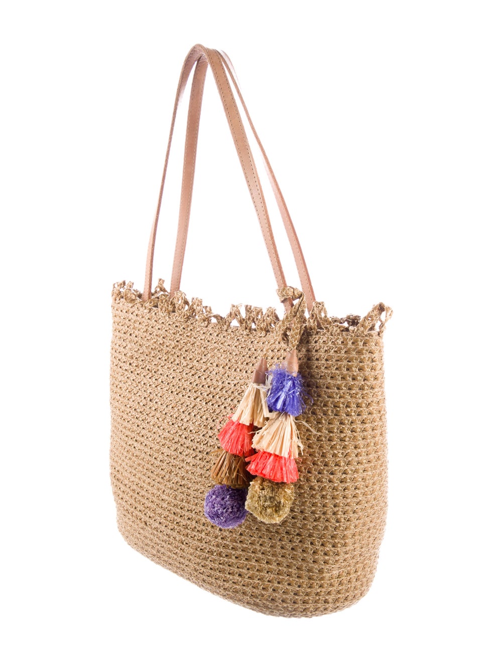 Eric Javits Leather Trim Tote Bag - image 3