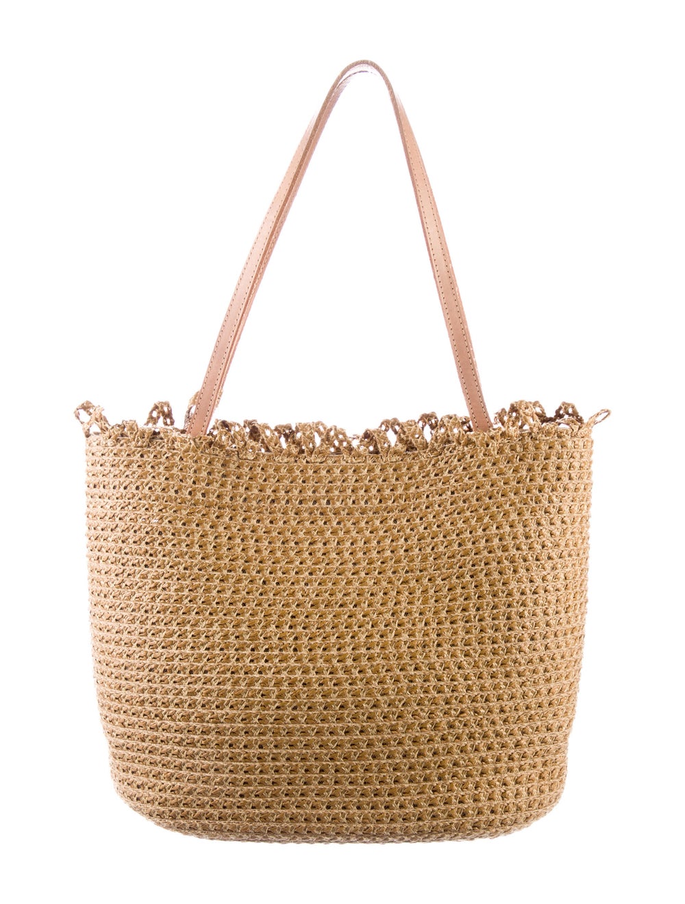 Eric Javits Leather Trim Tote Bag - image 4