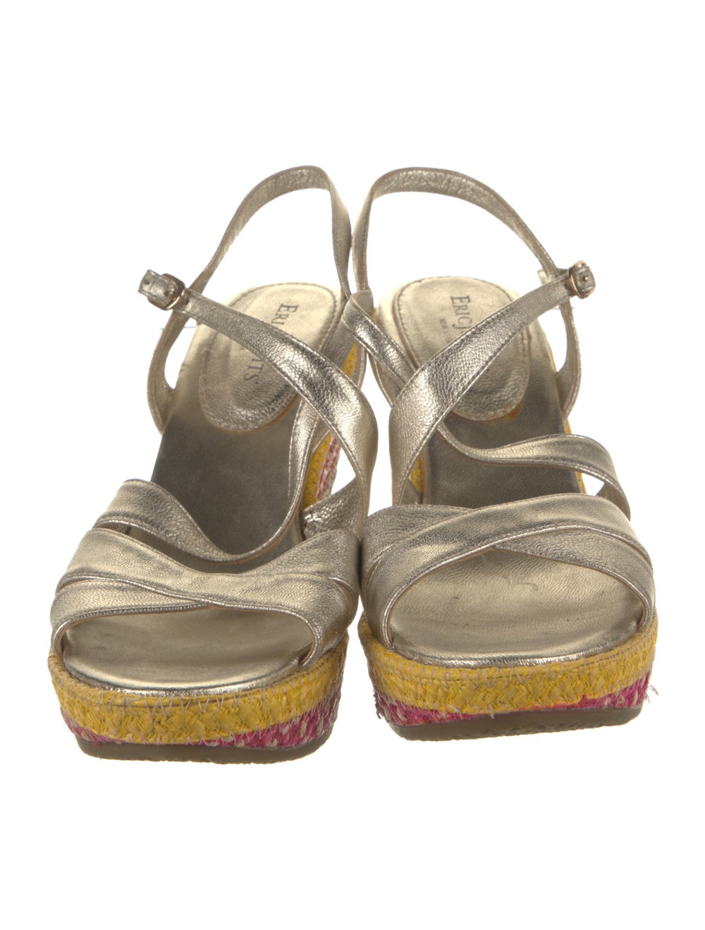 Eric Javits Leather Printed Sandals - image 2
