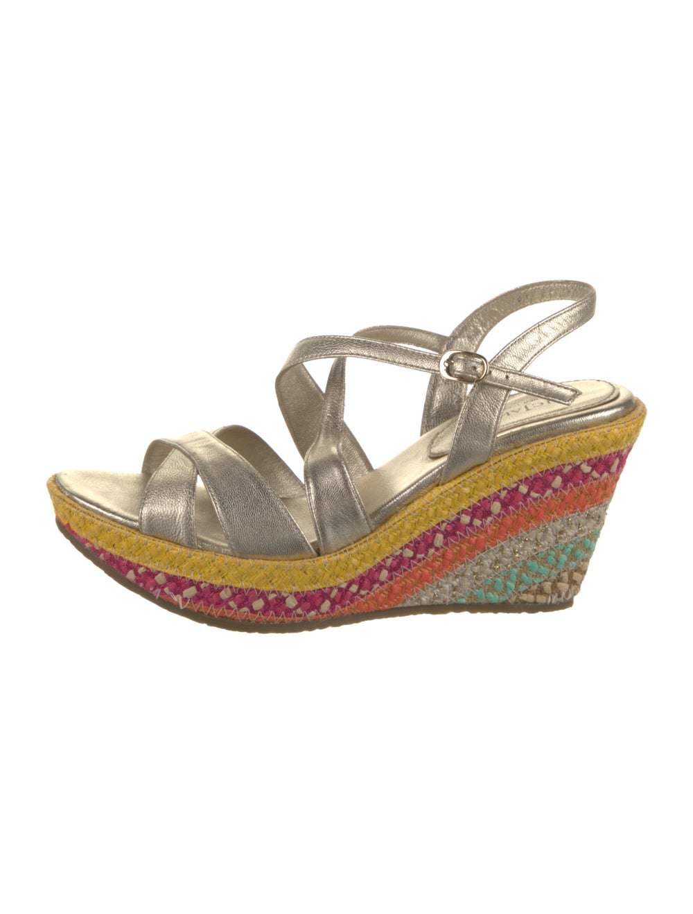 Eric Javits Leather Printed Sandals - image 5