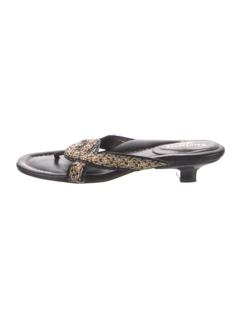 Eric Javits Straw Printed Slides - image 1