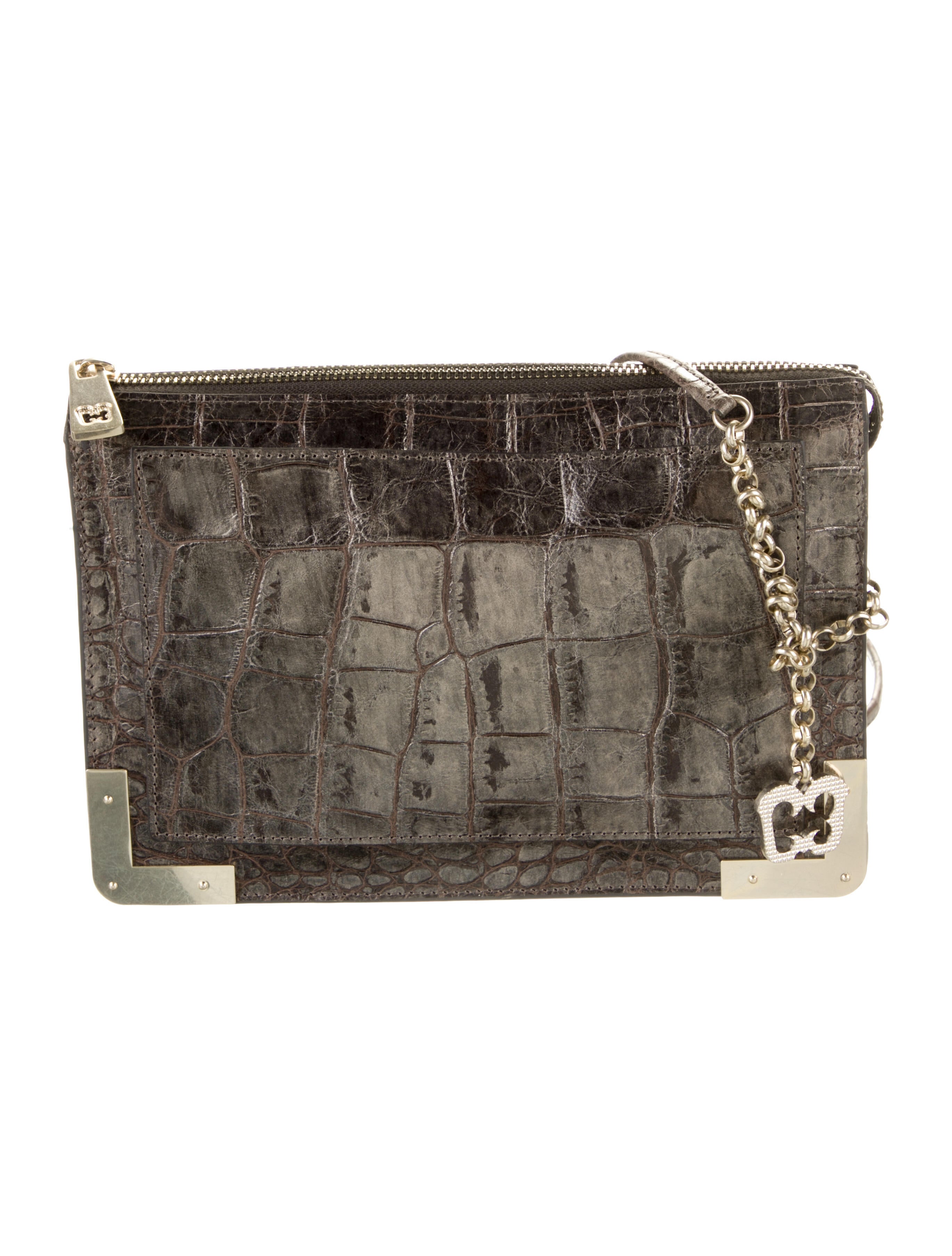 Eric Javits Metallic Leather Crossbody Bag Metallic Crossbody Bags