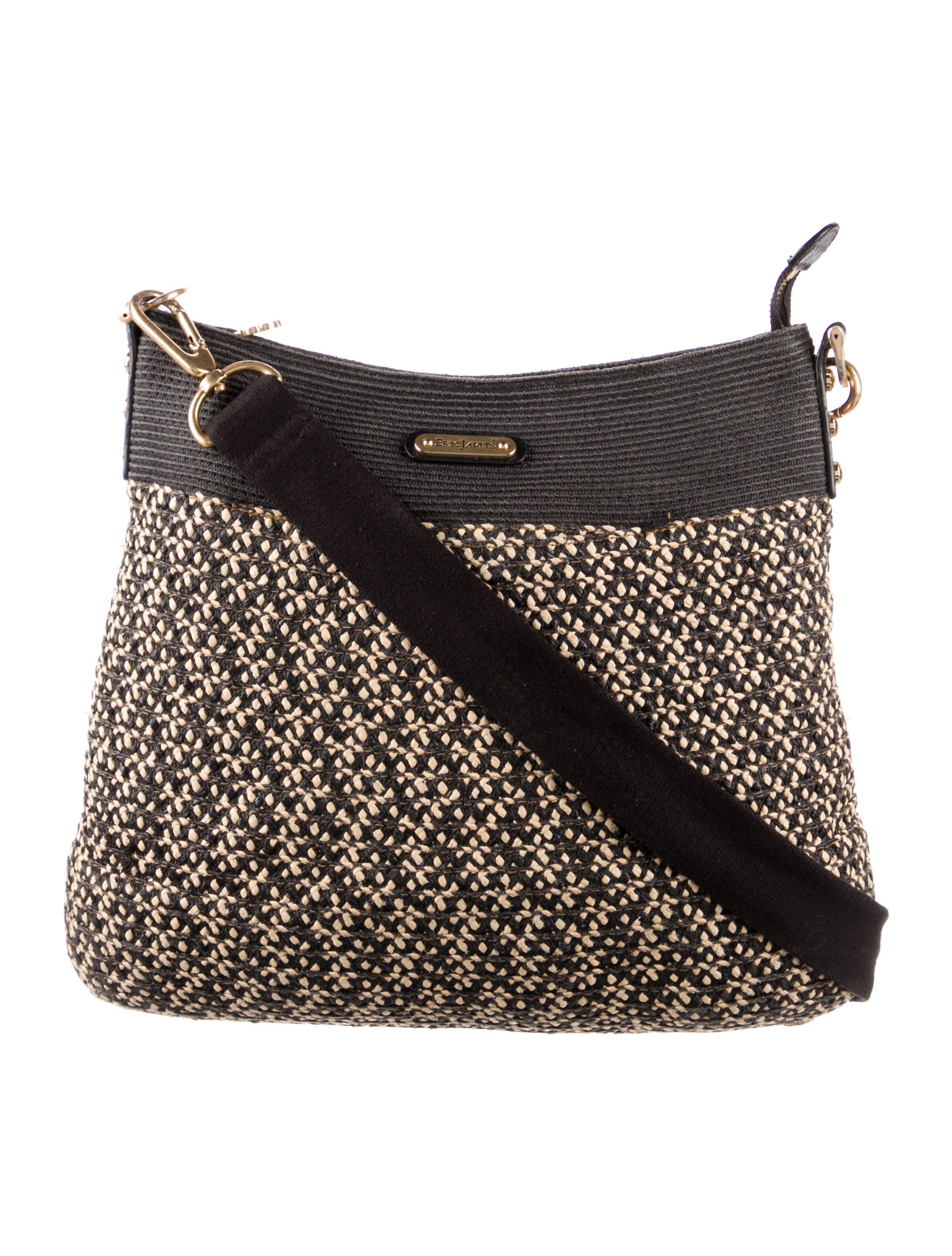 Eric Javits Raffia Crossbody Bag Black Crossbody Bags, Handbags