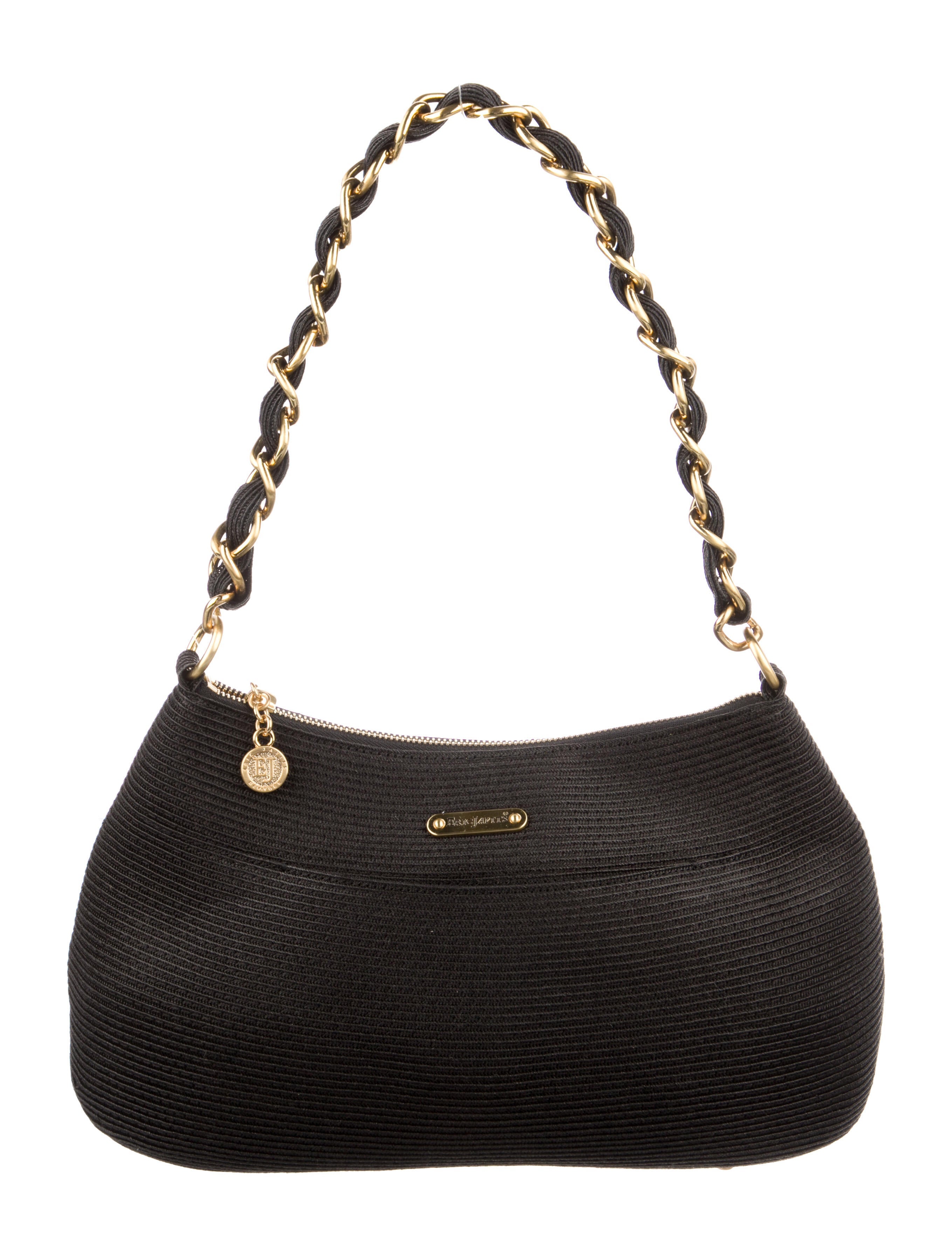 Eric Javits Chainlink Shoulder Bag Black Shoulder Bags, Handbags