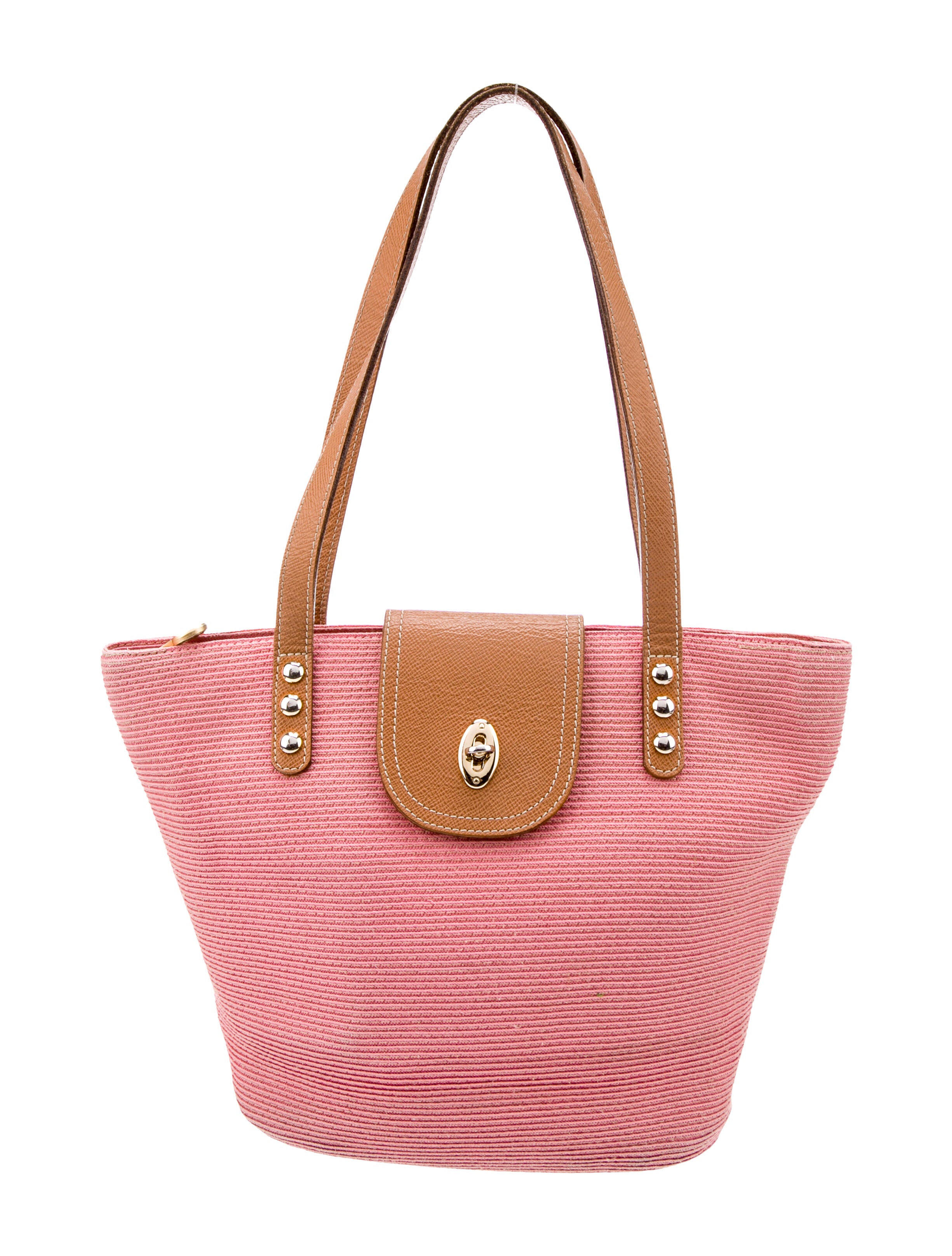 Eric Javits Straw Shoulder Bag Pink Shoulder Bags, Handbags