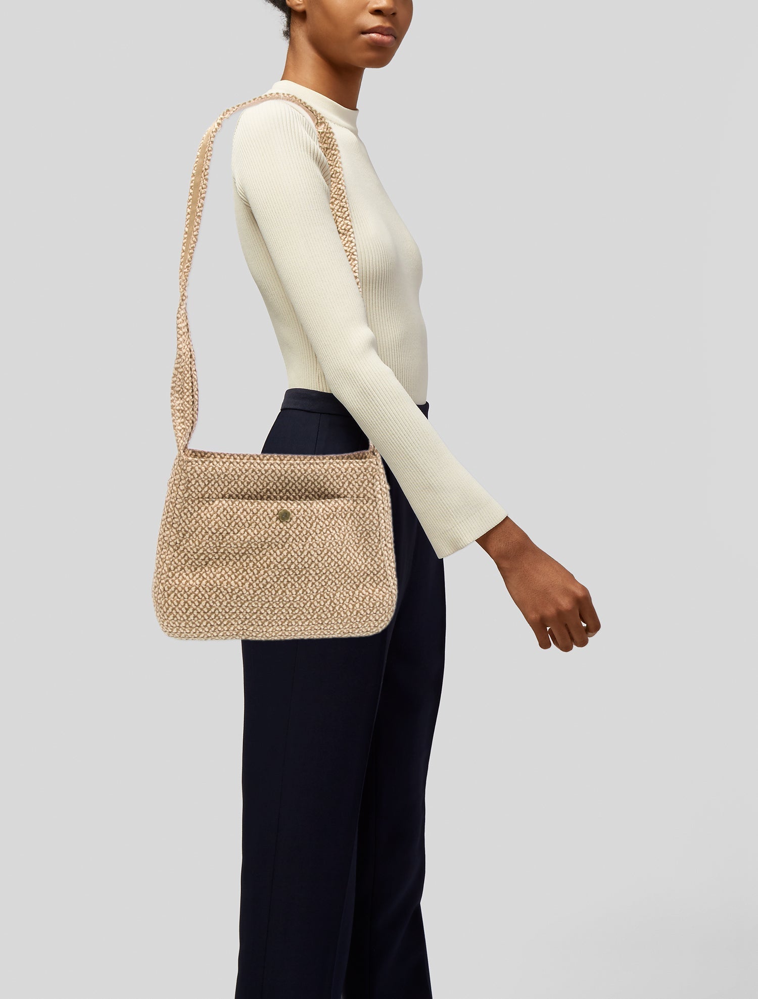 Eric Javits Raffia Crossbody Bag