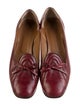 Eric Javits Leather Bow Accents Loafers