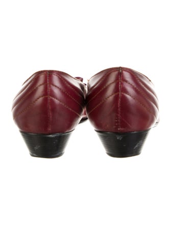 Eric Javits Leather Bow Accents Loafers