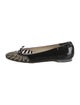 Eric Javits Patent Leather Animal Print Ballet Flats
