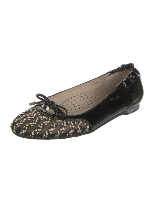 Eric Javits Patent Leather Animal Print Ballet Flats