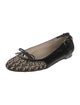 Eric Javits Patent Leather Animal Print Ballet Flats