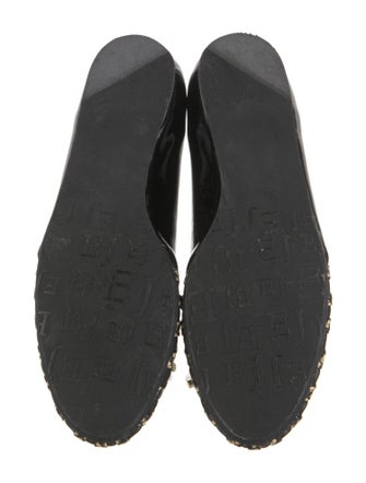 Eric Javits Patent Leather Animal Print Ballet Flats