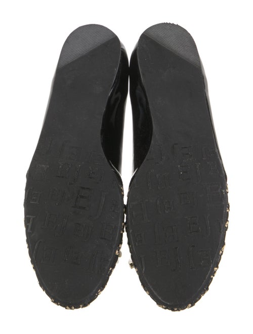 Eric Javits Patent Leather Animal Print Ballet Flats